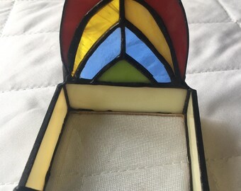 Porta suculentas de arcoíris de vidrio de colores