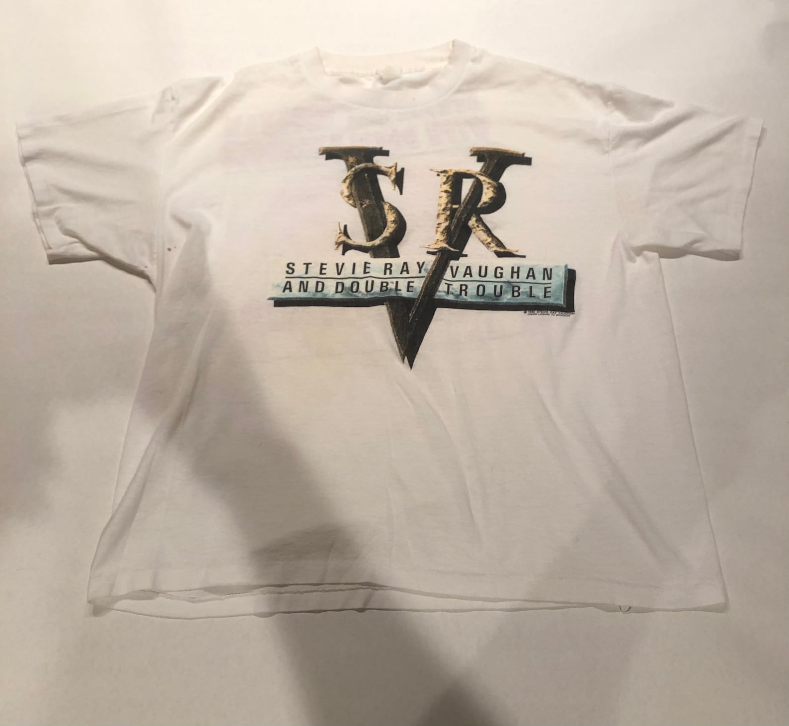 Stevie Ray Vaughan 1989 Tour Tshirt Etsy Norway