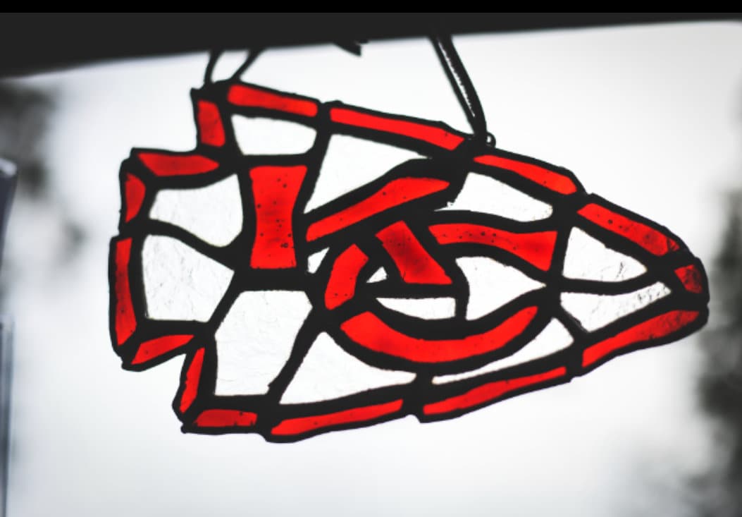Kansas City Chiefs Stained Glass Arrowhead Etsy
