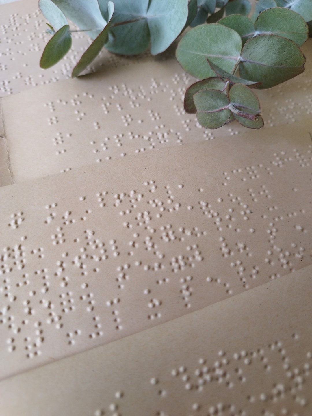 Braille Pages, Vintage Braille Papers for Journaling and Art Practice