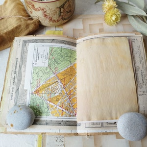 Diario vintage "Gita a Parigi", diario di viaggio francese.