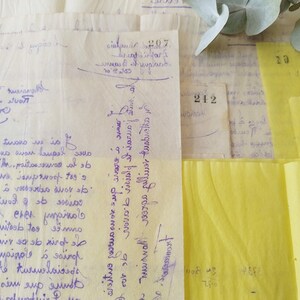 Pagine di carta velina traslucida vintage.