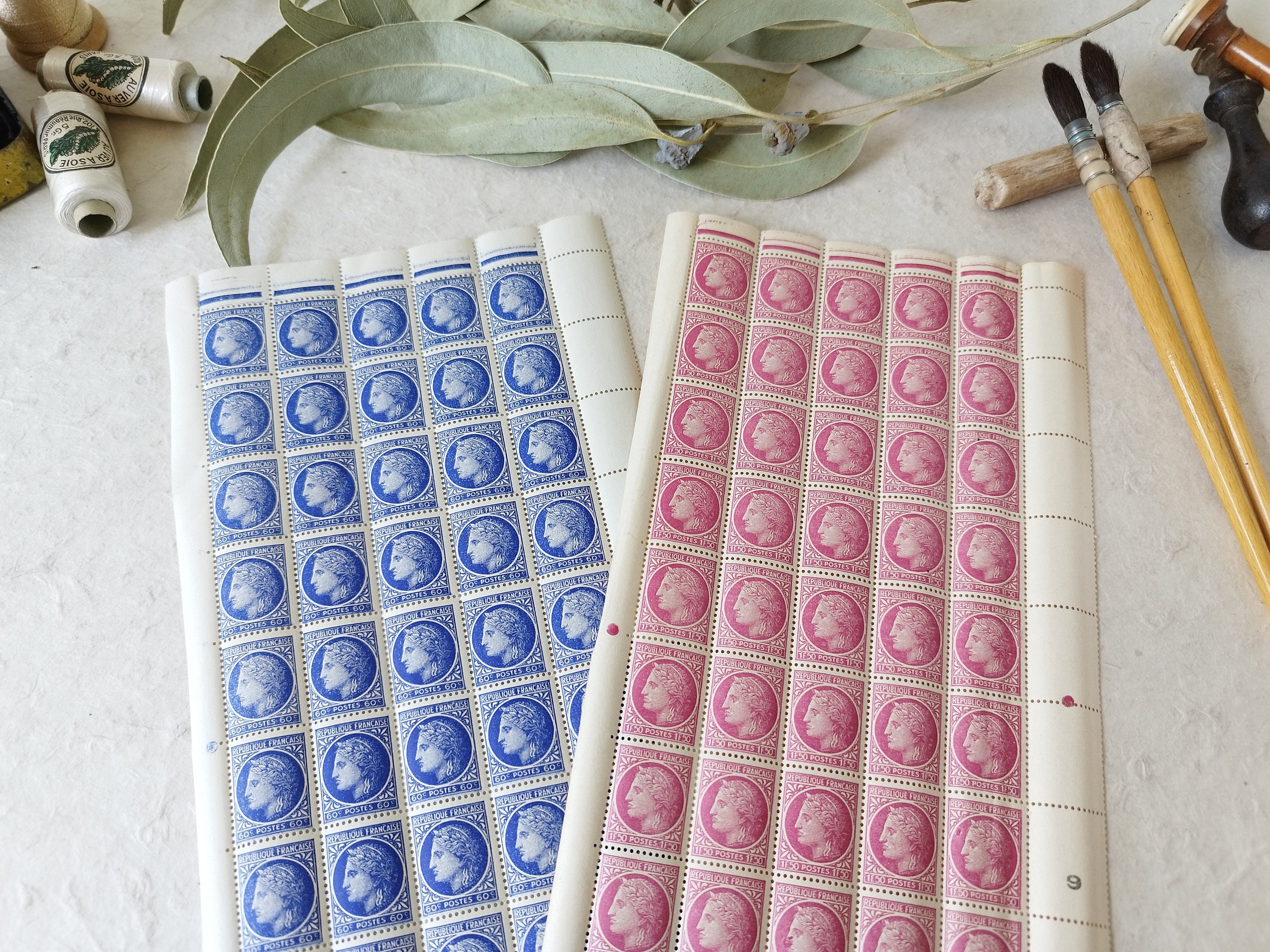 Parchment paper *P0056 (2 pieces) - retro, vintage, old magazine,  newspaper, postcard, stamp