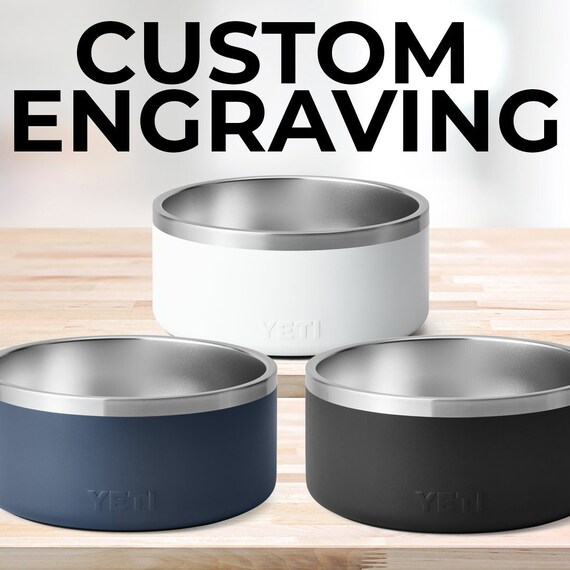 Custom YETI 8 Cup Dog Bowls  Personalized YETI Dog Bowls