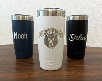 Custom Engraved YETI Rambler 10 oz - Vacuum Insulated - Stainless Steel w/ Magslider Lid, Personalized Tumbler - Polar Camel