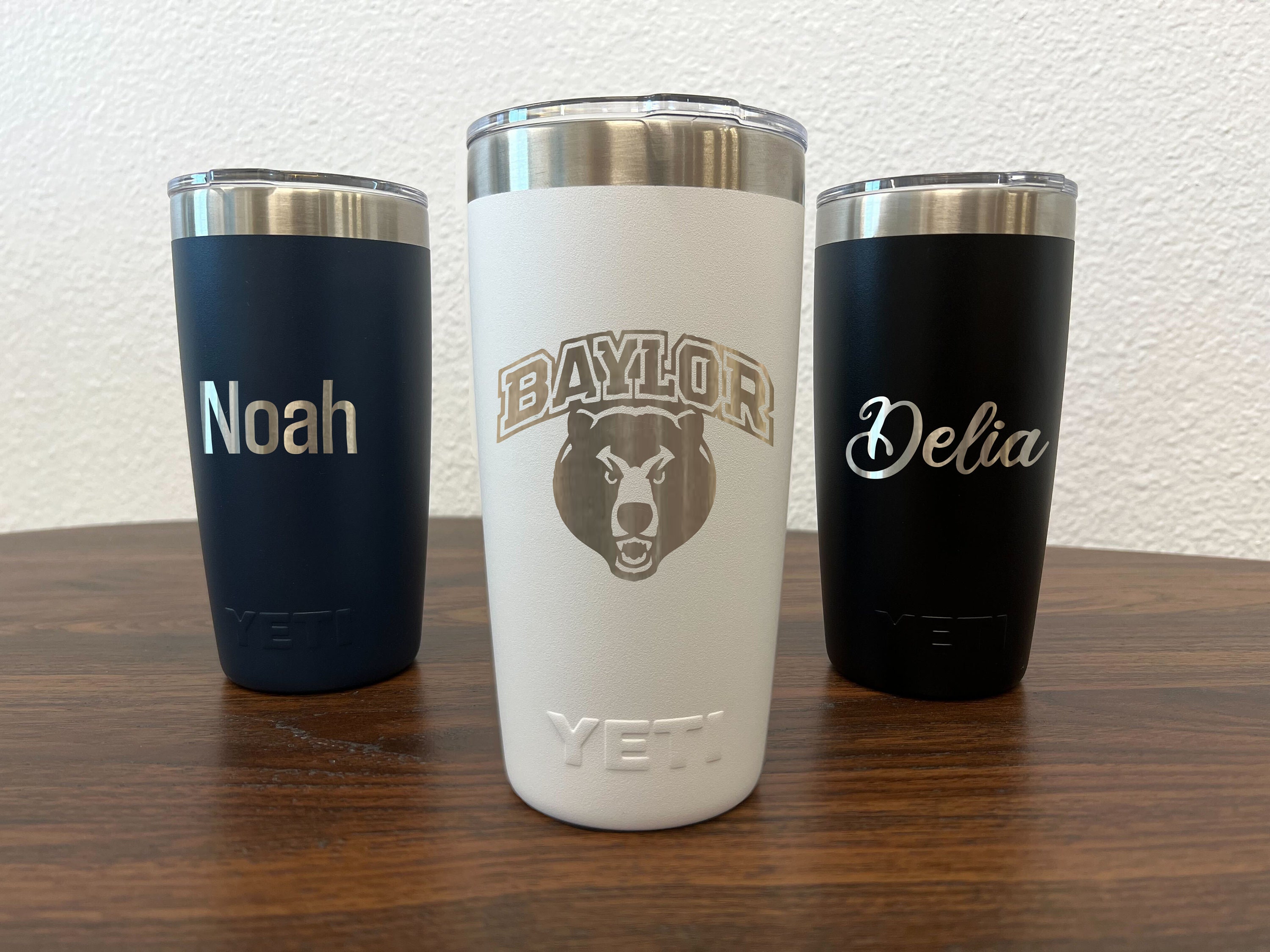 Custom Engraved YETI Rambler With Mug Handle Stackable 10 Oz Stainless  Steel With Magslider Lid Your Logo RTIC Coffee Tumbler 