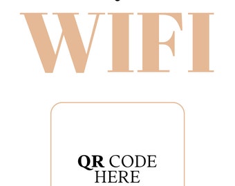 5x7 Acrylic WiFi QR Code Stand - Perfect for Airbnbs - Hassle-Free Connection Access - Guest Welcome