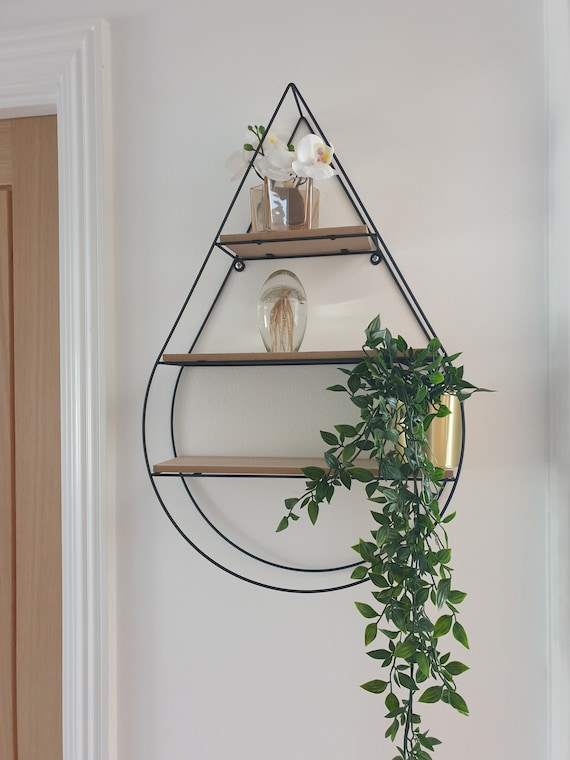 Teardrop shelving Wall Unit Etsy