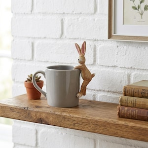 Pot Hanging Bunny Figurine