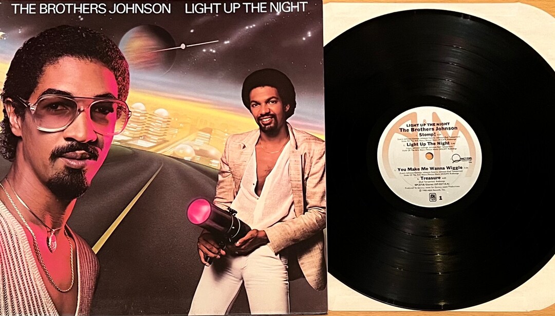The Brothers Johnson Light up the Night Lp Vinyl Record 1980 A&M