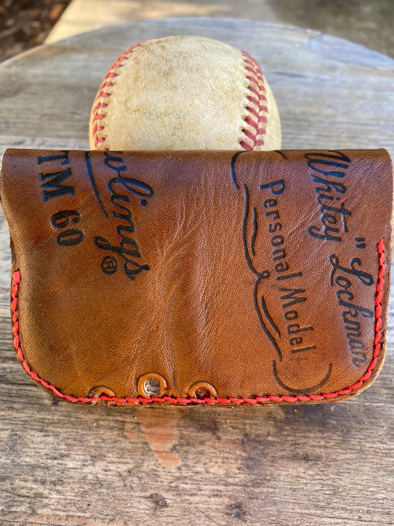 Vintage Rawlings Baseball Glove Bifold Wallet Card Holder Etsy