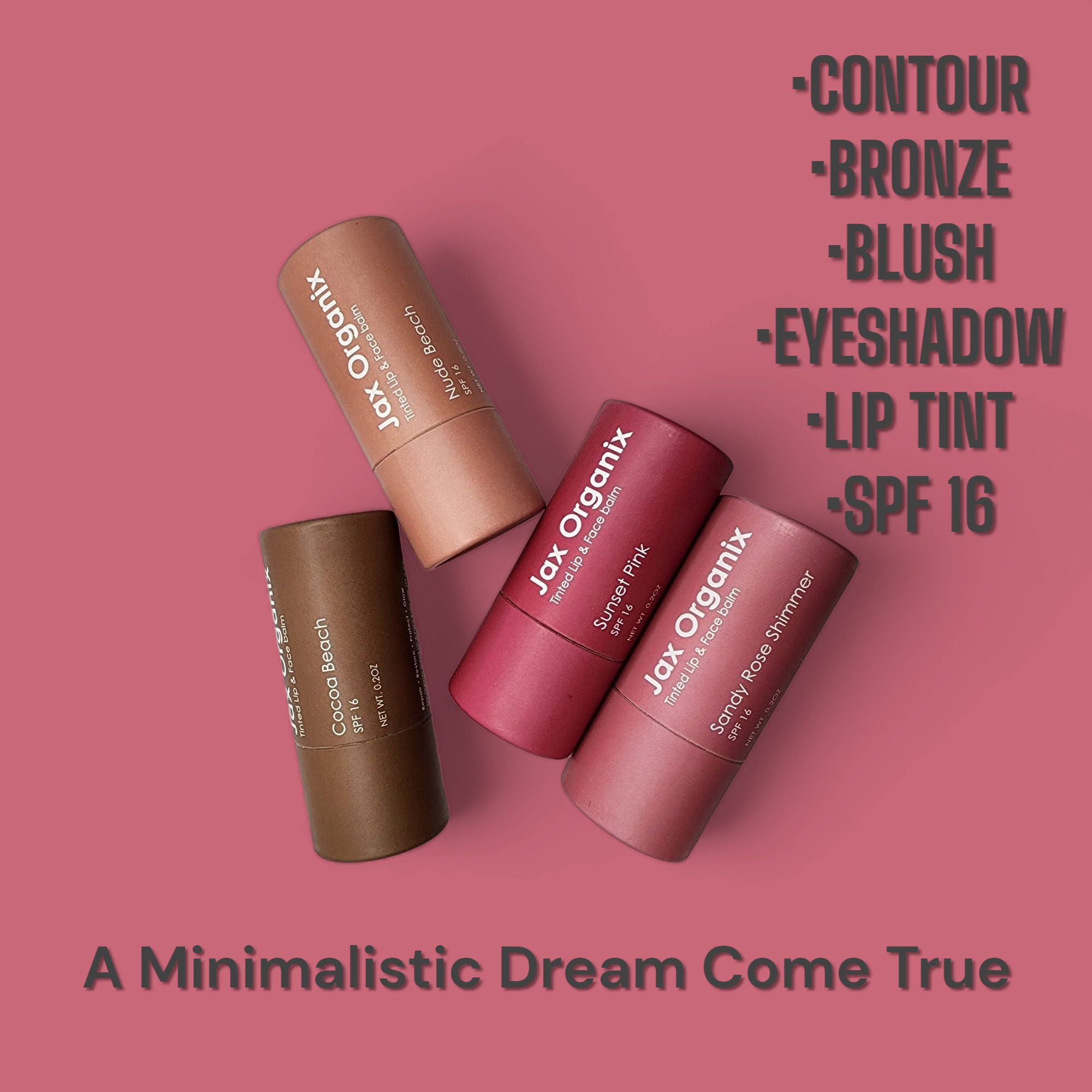 Natural and Organic Makeup, Clean Makeup, Lipstick, eyeshadow stick, bronzer stick, contour stick, cream blush, spf , antiaging Makeup