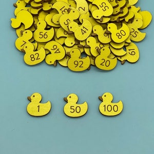 Duck Hunt Pieces | Ducky Hunt 50 or 100 piece Numbered Rubber Ducky Puzzle | Duck Prank | Tiny Ducks