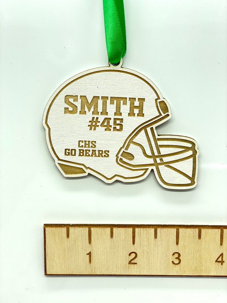 Football Helmet Ornament Personalized Sports Ornament 2022 Etsy