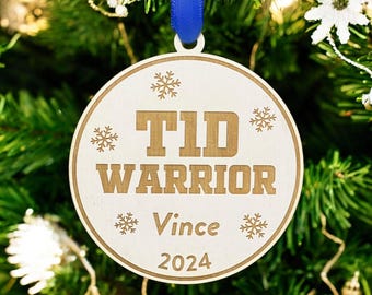 T1D Definition Ornament | Type 1 Diabetes Ornament | Diabetic Ornament | 2025 Ornament | T1D Awareness