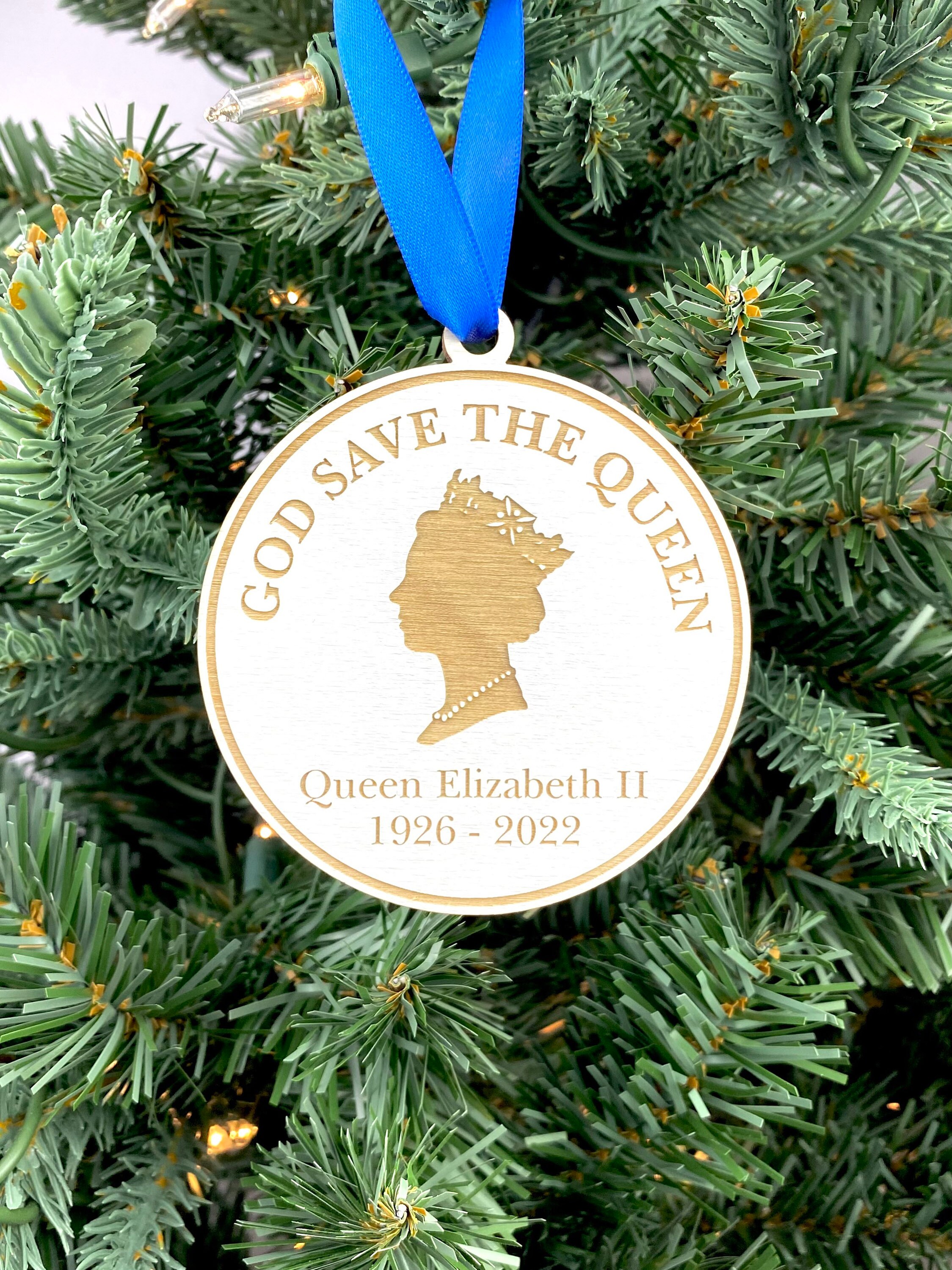 Queen Elizabeth II Ornament God Save the Queen Ornament Etsy