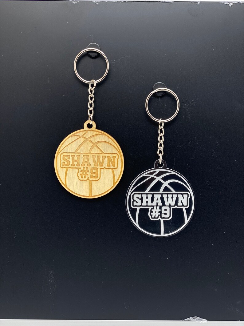 Basketball Keychains Personalized Sports Keychains Team Etsy