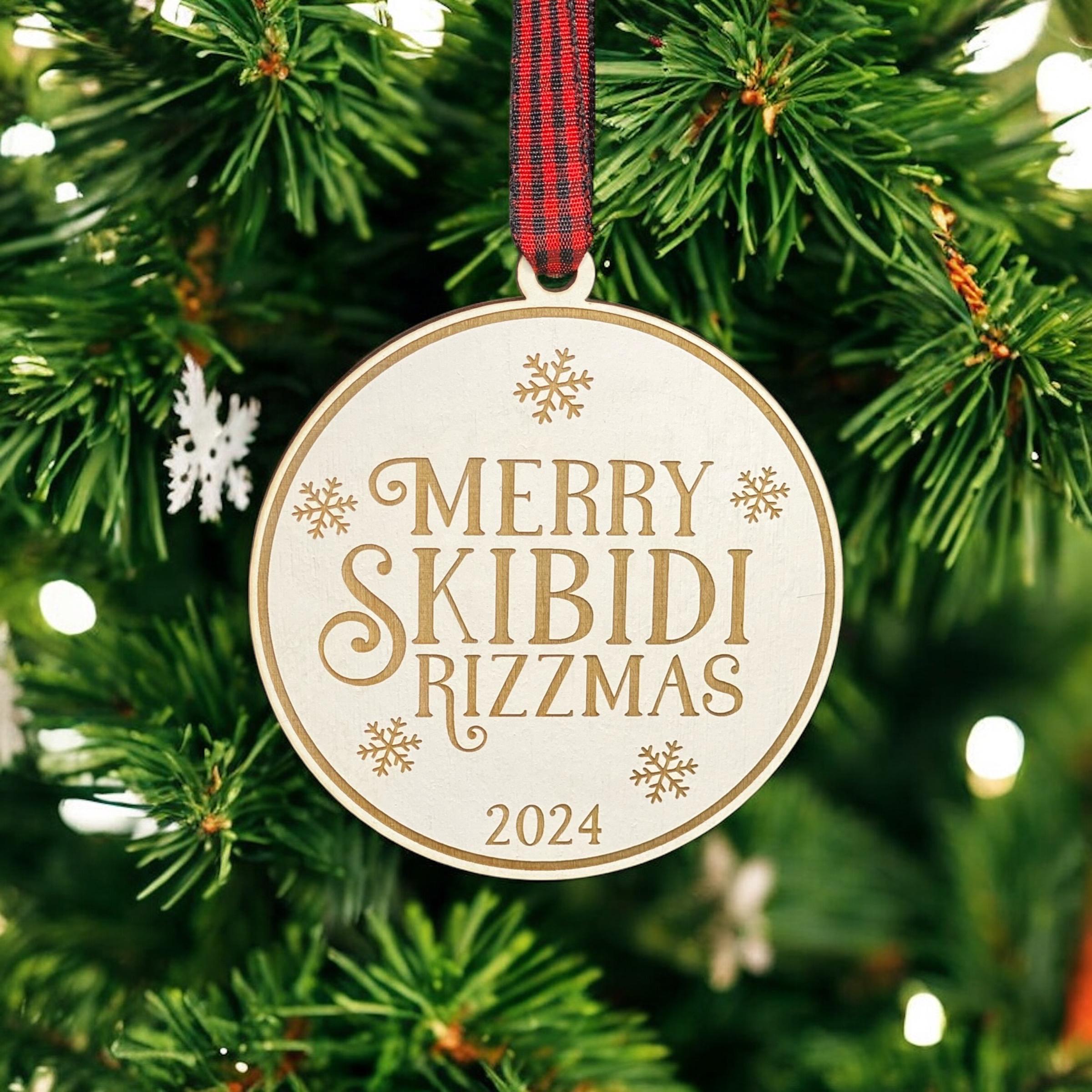 Ornament Rizz Merry Skibidi Rizzmas Ornament | Skibidi Ornament | 2025 Ornament ...