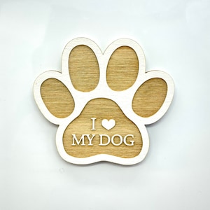 Dog Bone Magnet: I Love My Silky Terrier For Cars, Refrigerators, More