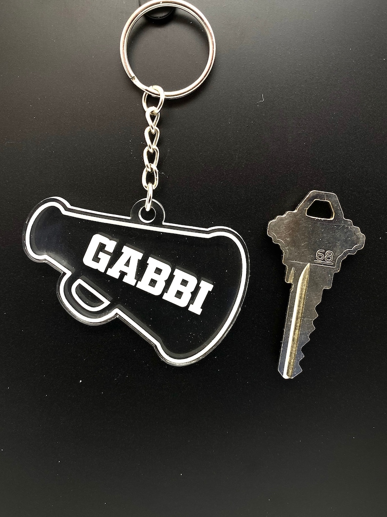 Cheerleader Keychains Personalized Sports Keychains Team Etsy