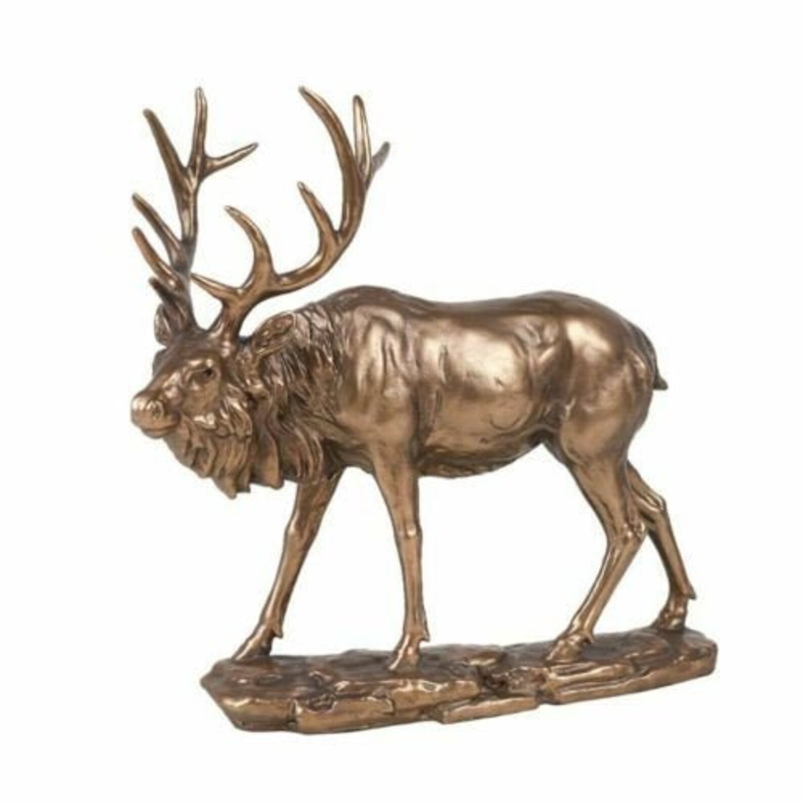 Elk/moose Golden Finish Resin Figurine Etsy