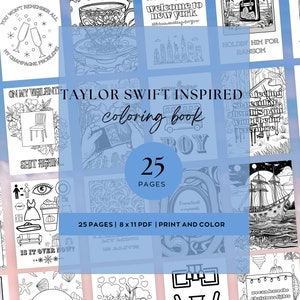 Got my Taylor Swift Coloring Book Today. Have Fun! : r/SwiftieMerch