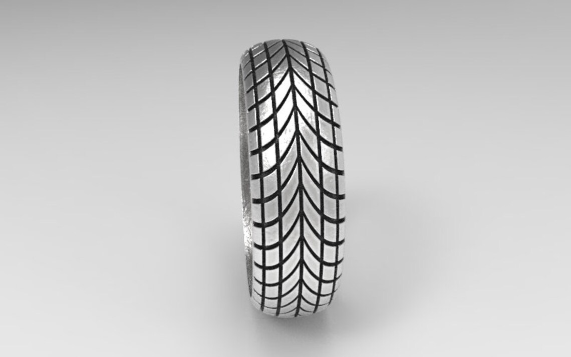 Moto Tire Tread Ring 3D STL. 3D Print. Mens Ring 3D Motorcycle Etsy