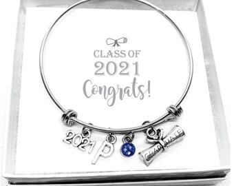 graduation bangle bracelet
