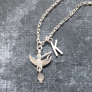 Fishing Necklace, Fishing Pendants, Fisherman Necklace, Fishing Charms, Fish Lover Gift, Initial Necklace, Personalized Necklace for Women