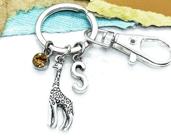Retro Giraffe Metal Keychain Key Ring Accessories Bag Pendant Gift Present Retro Giraffe Metal Keychain Key Ring Accessories Bag Pendant Gift Present
