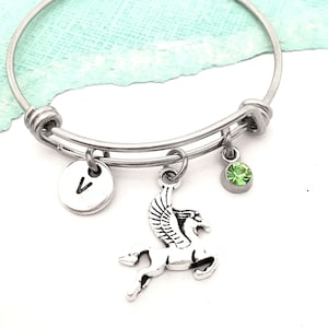 Pegasus Bracelet for Girls, Pegasus Jewelry, Winged Horse Flying Horse Greek Mythology Bracelet for Kids Fairy tale Jewelry for Little Girls