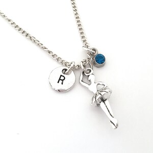 Ballerina Necklace, Ballet Necklace, Ballerina Jewelry, Personalized Ballet Jewelry, Ballet Dance Jewelry, Ballerina Gift, Ballet Gifts