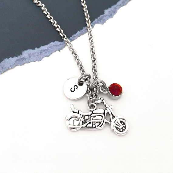 Motorcycle Necklace Motorbike Necklace Biker Jewelry Motorcycle