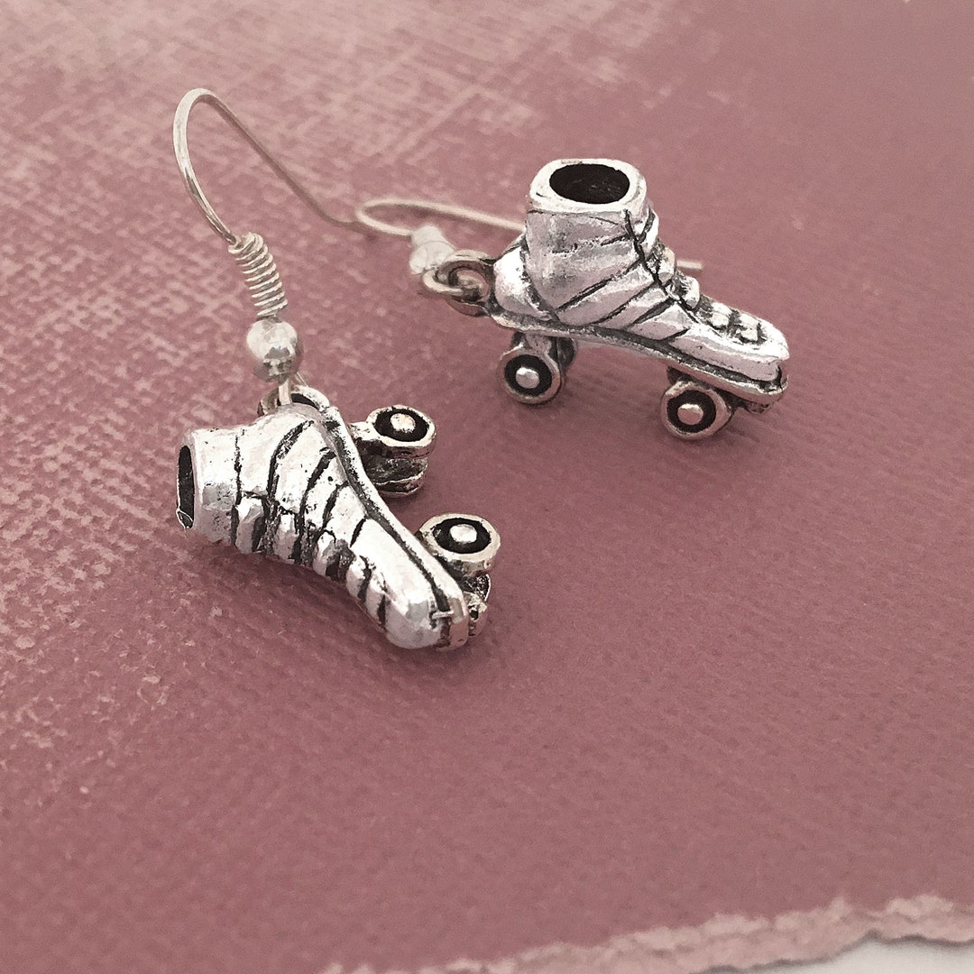 Roller Skate Earrings, Roller Skate Jewelry, Roller Derby Jewelry