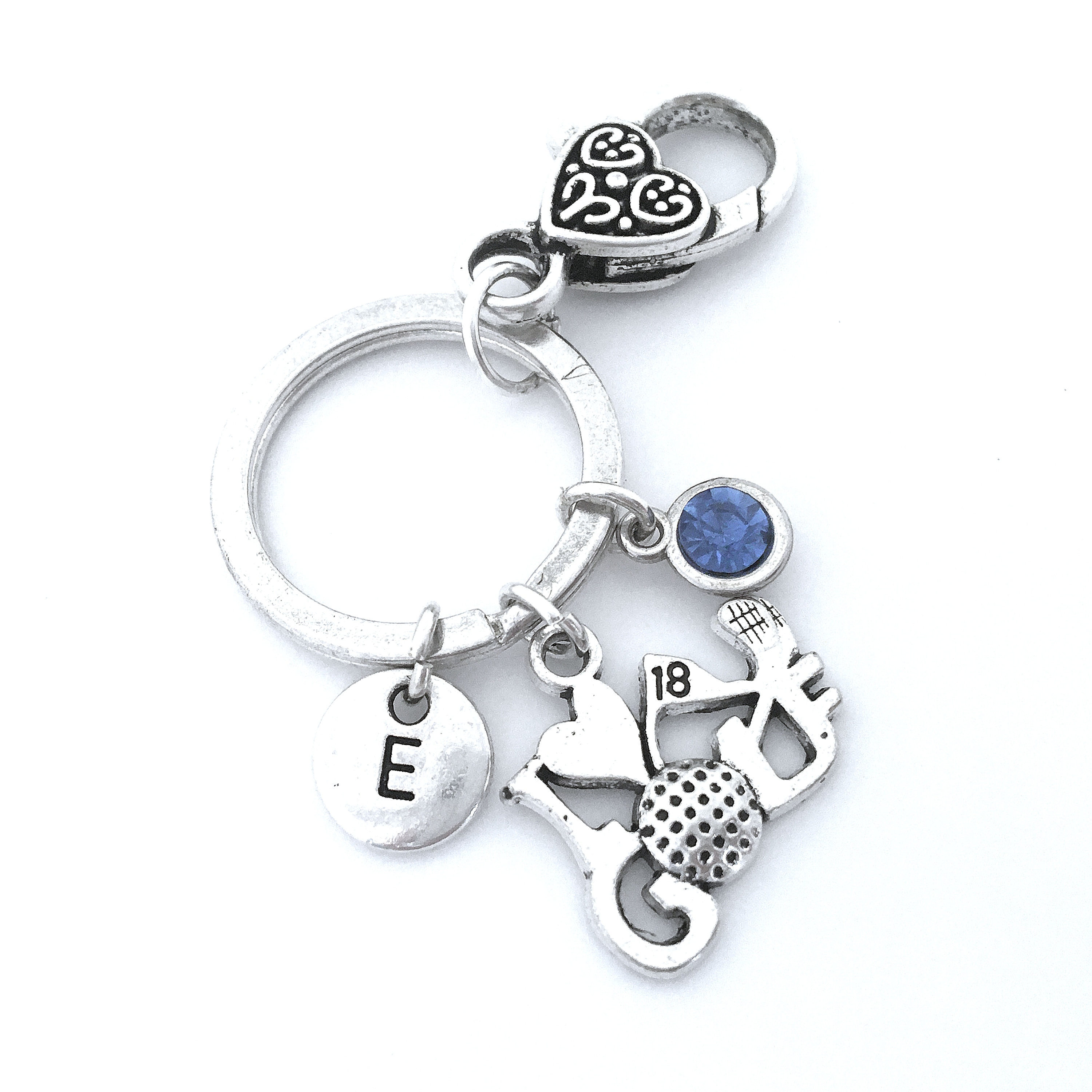 Golfer Key Chain, Golf Keychain, Personalized Golfing Gifts for