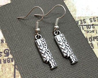Chocolate Bar Earrings, Candy Bar Earrings, I Love Chocolate, Chocolate Lovers Gift, Food Earrings, Chocolate Jewelry, Food Jewelry for Her
