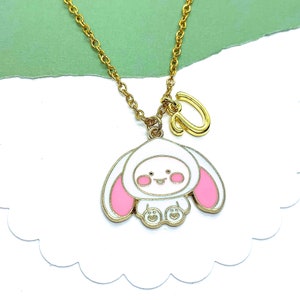 Bunny Rabbit Necklace for Girls, Lop Eared Rabbit Jewelry for Kids, Personalized Rabbit Lover Gift, Easter Bunny Jewelry, New Pet Owner Gift