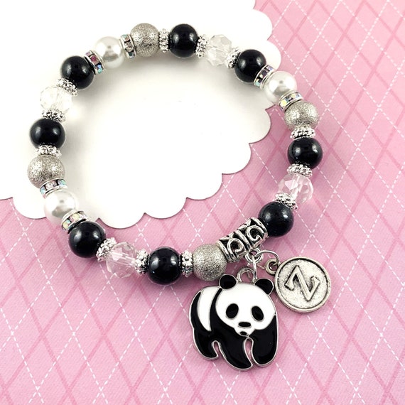 Panda Black and White Beads Bracelet