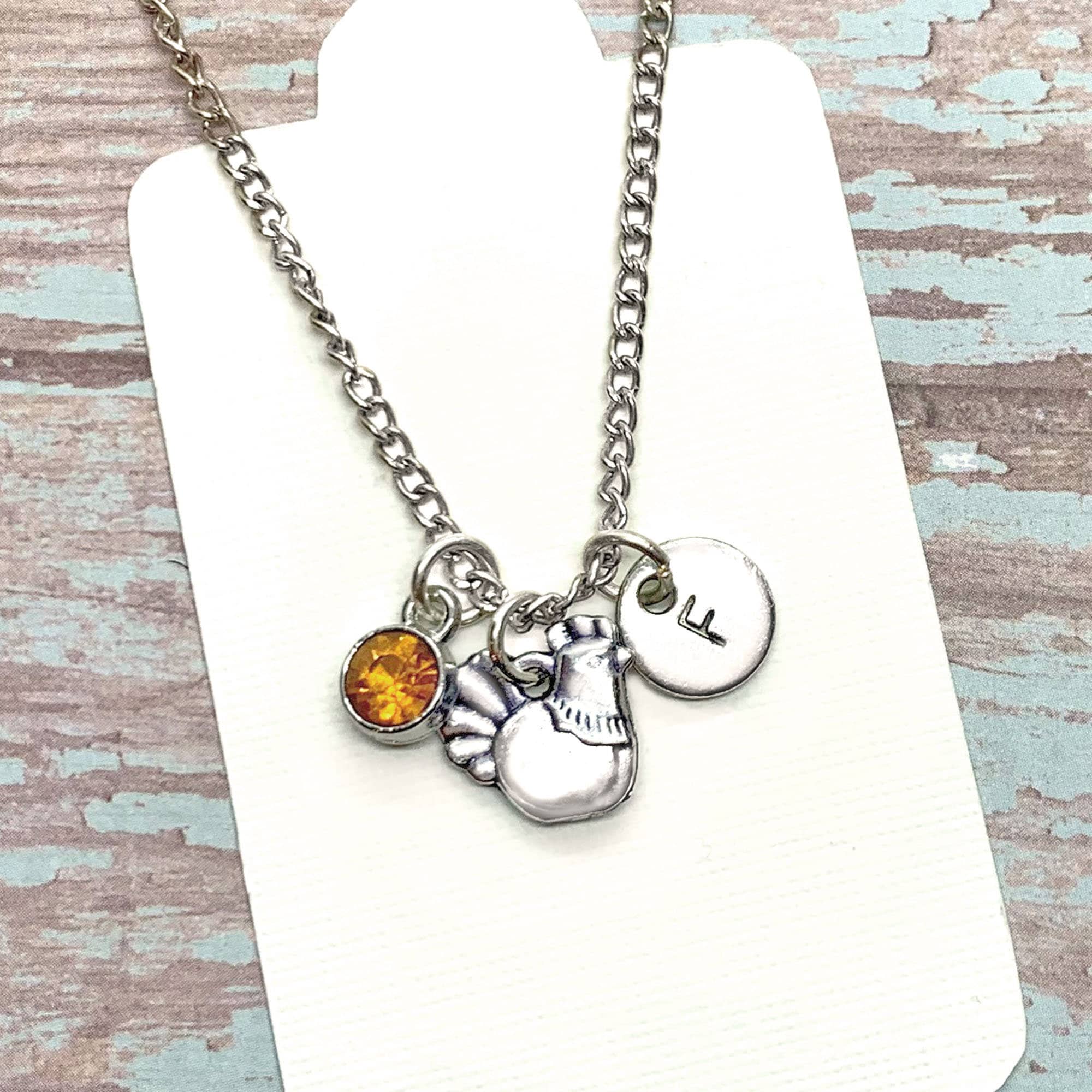 Chicken Necklace Initial Pendant Chicken Jewelry Chicken Etsy