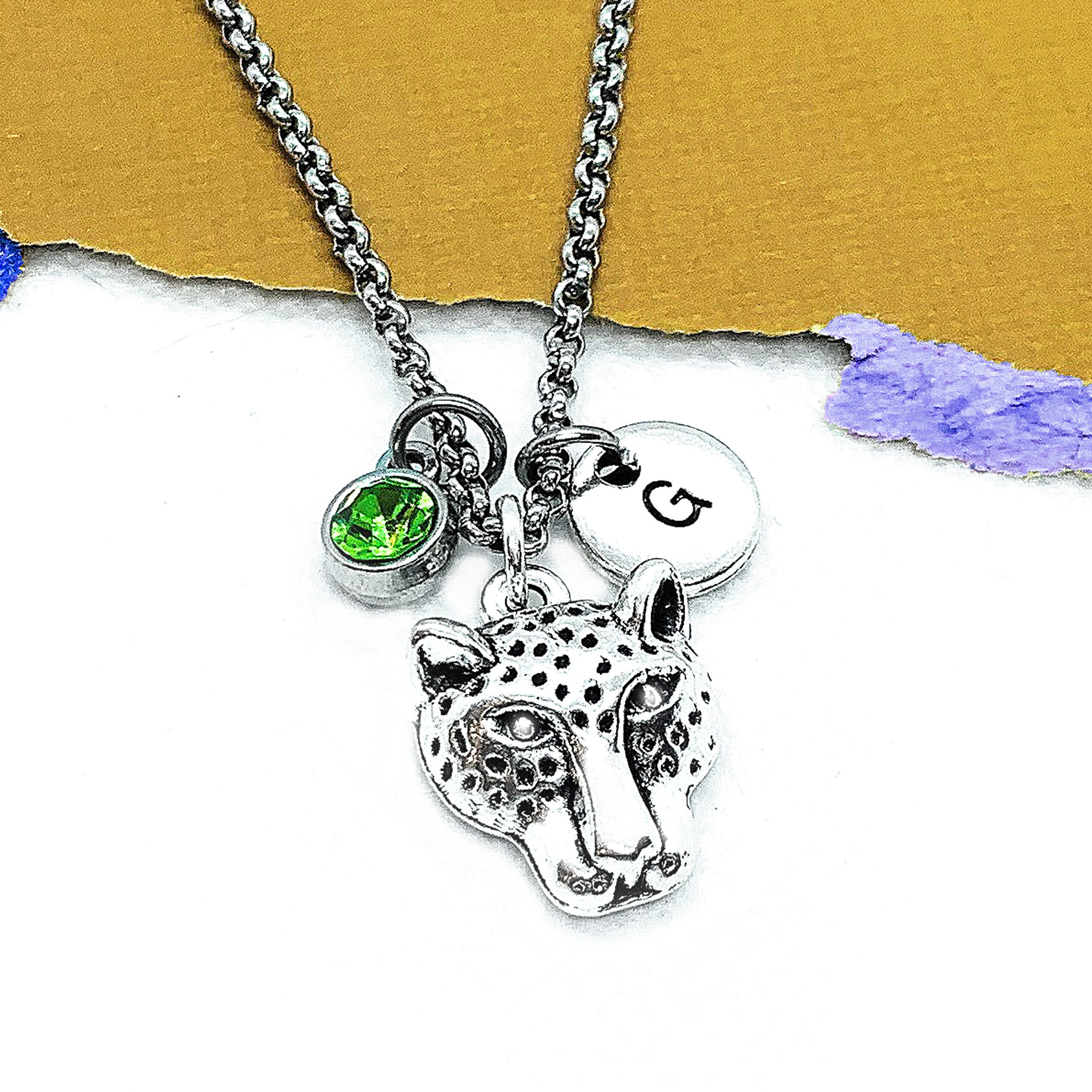 snow leopard necklace