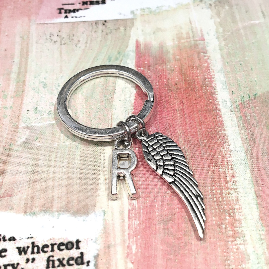Angel Wing Keychain, Guardian Angel Keychain, Angel Wing Gifts ...