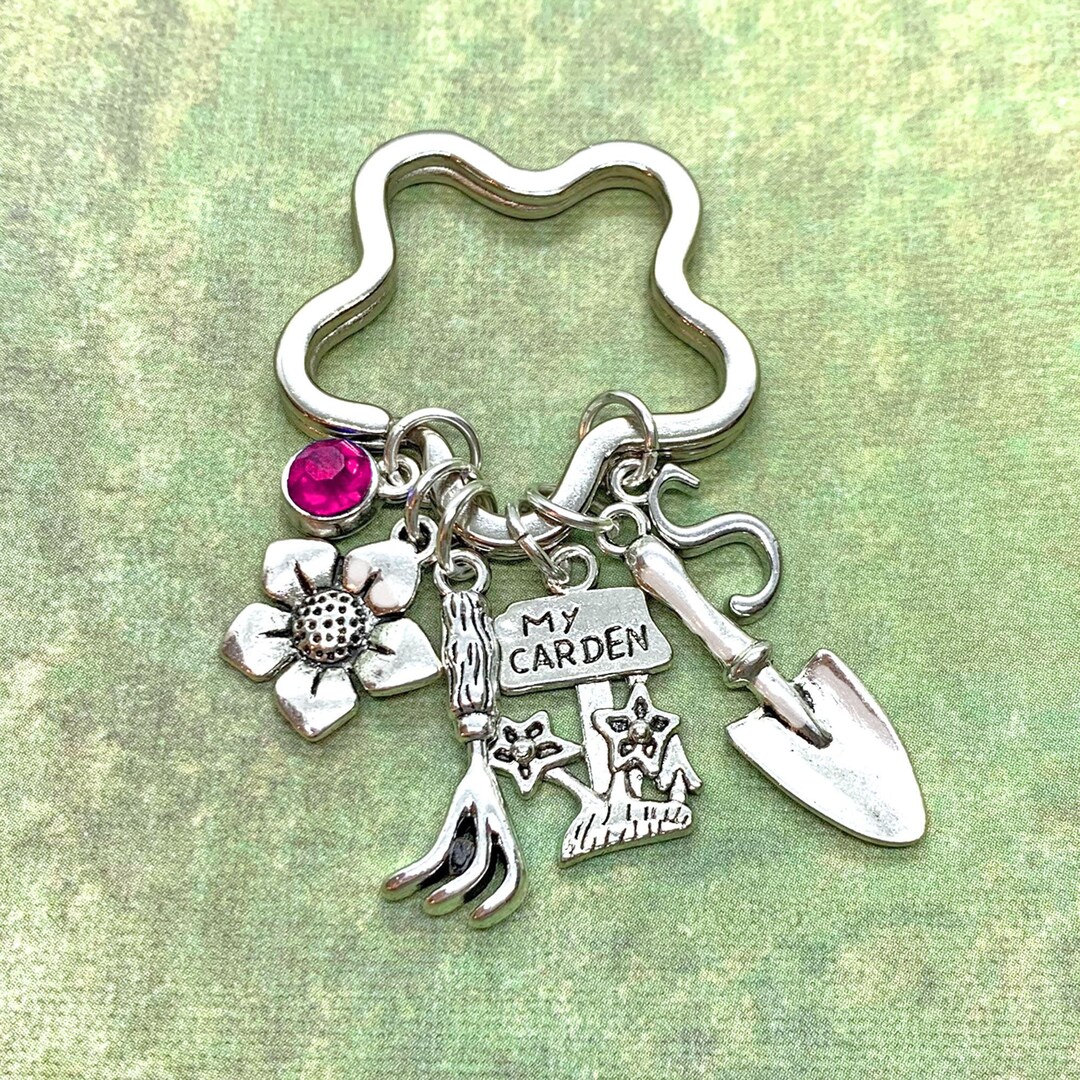 Garden Keychain, Gardening Keychain, Garden Gifts, Garden Lover Gifts