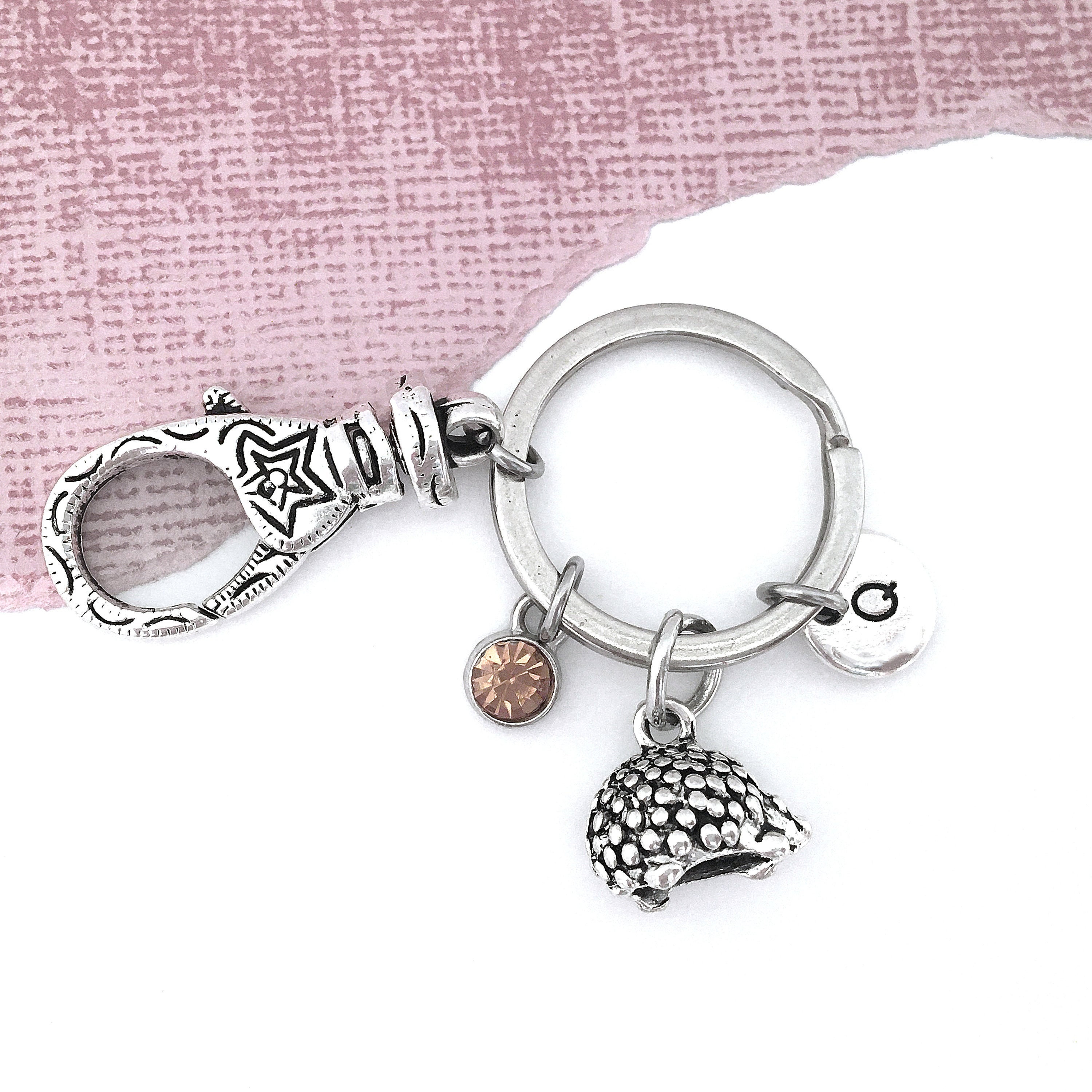 Hedgehog Keychain Hedgehog Key Chain Hedgehog Key Rings Etsy