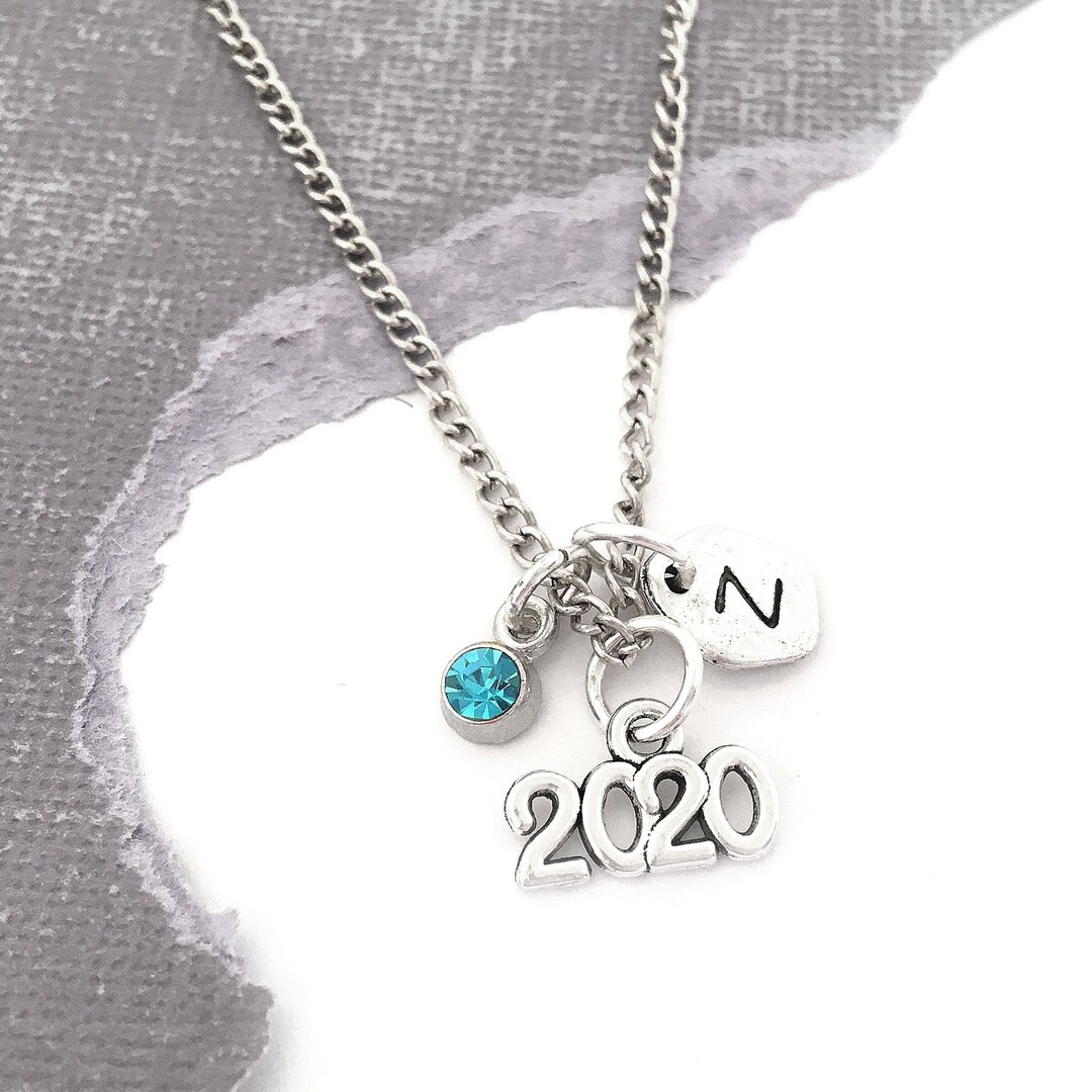 2023 Necklace Graduating Class of 2023 Jewelry Initial Etsy