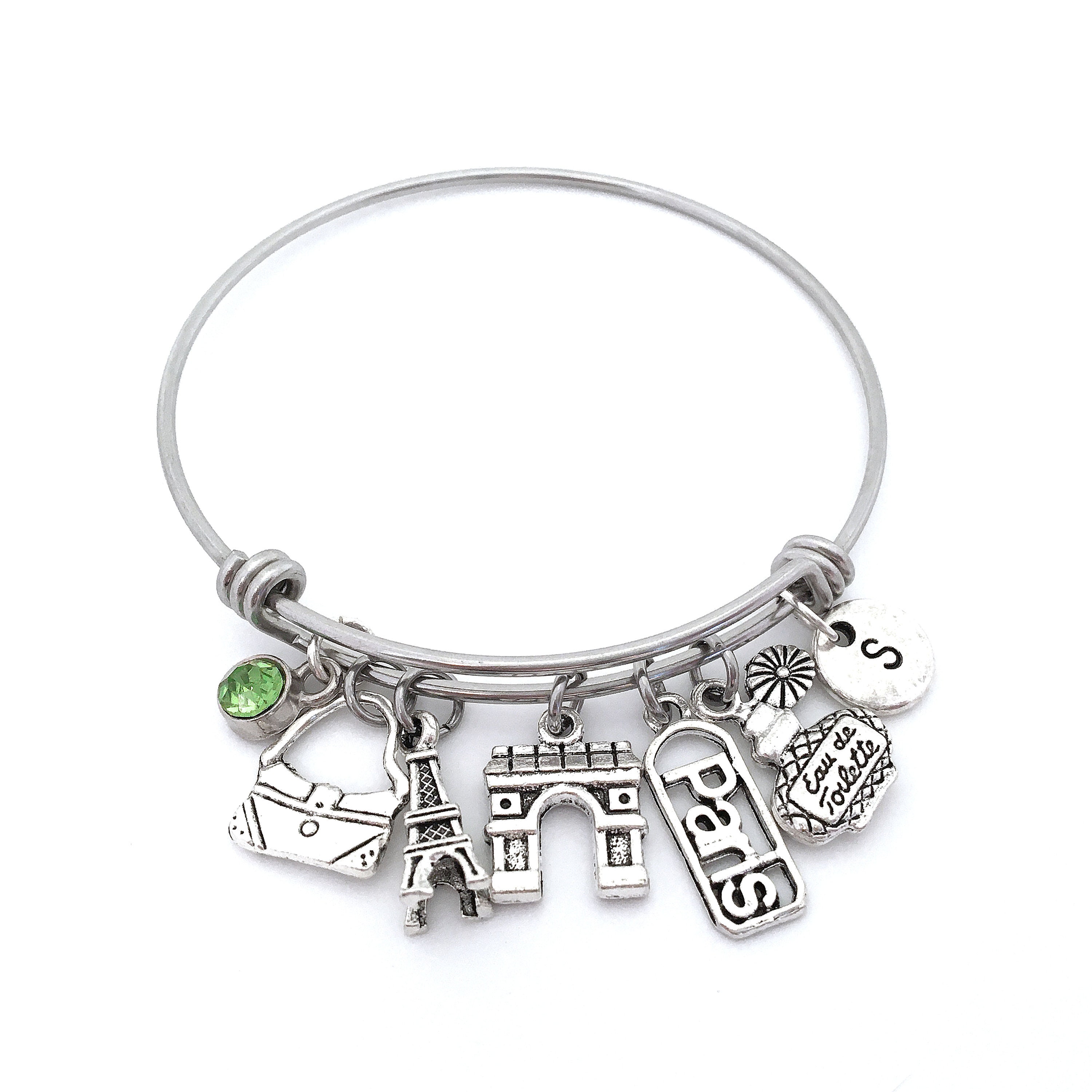 Paris Bangle Paris Bracelet France Bracelet France Charm Etsy