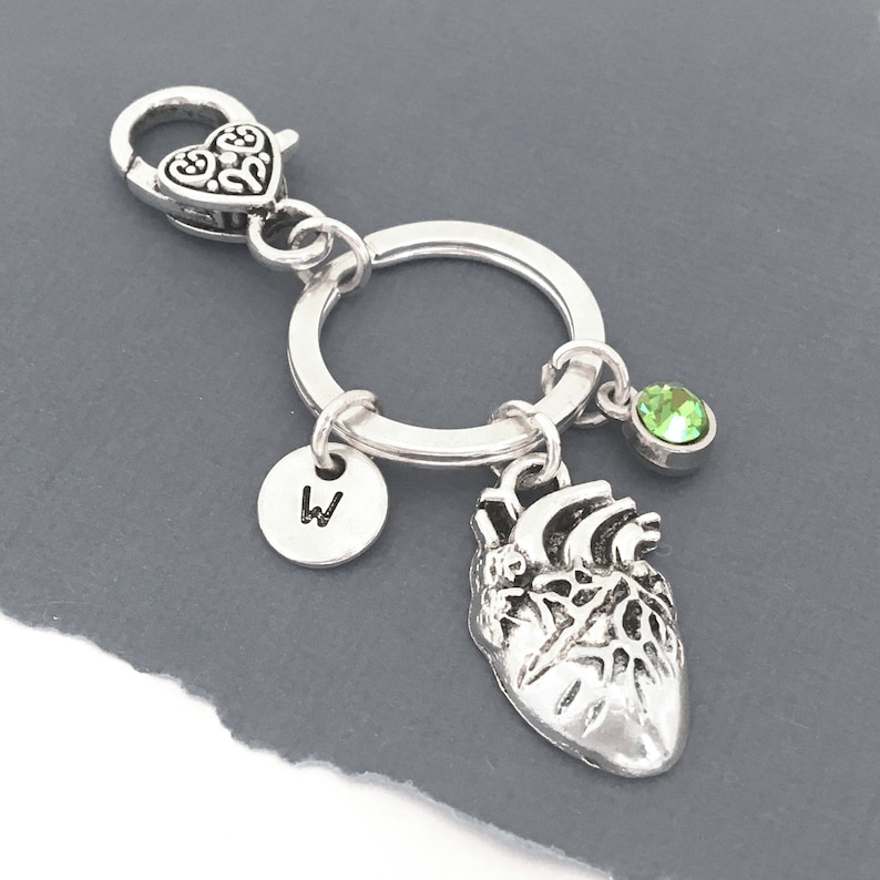 Human Heart Keychain Anatomical Heart Keychain Human Organ Etsy