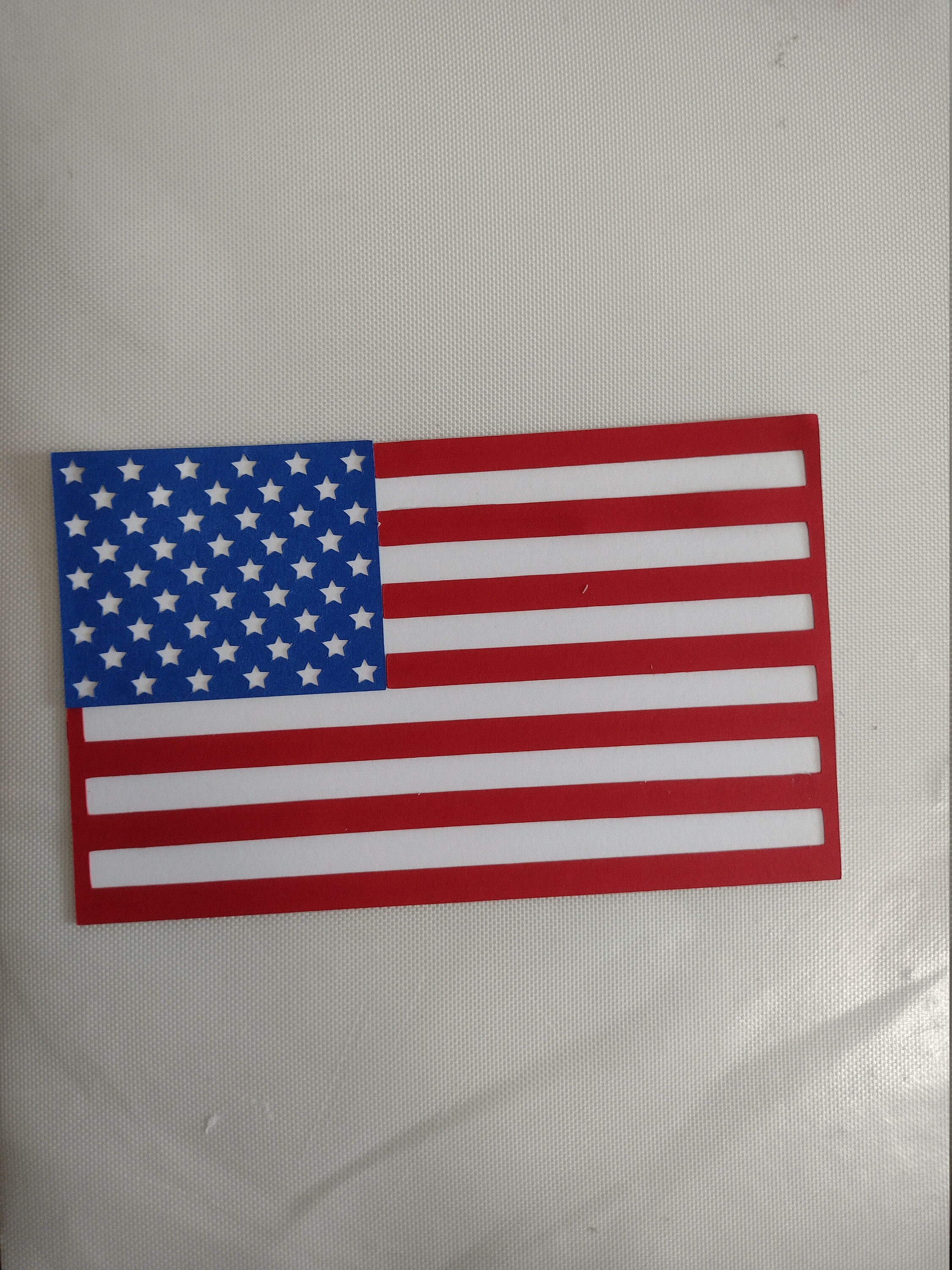 American Flag die cut paper piecing Etsy