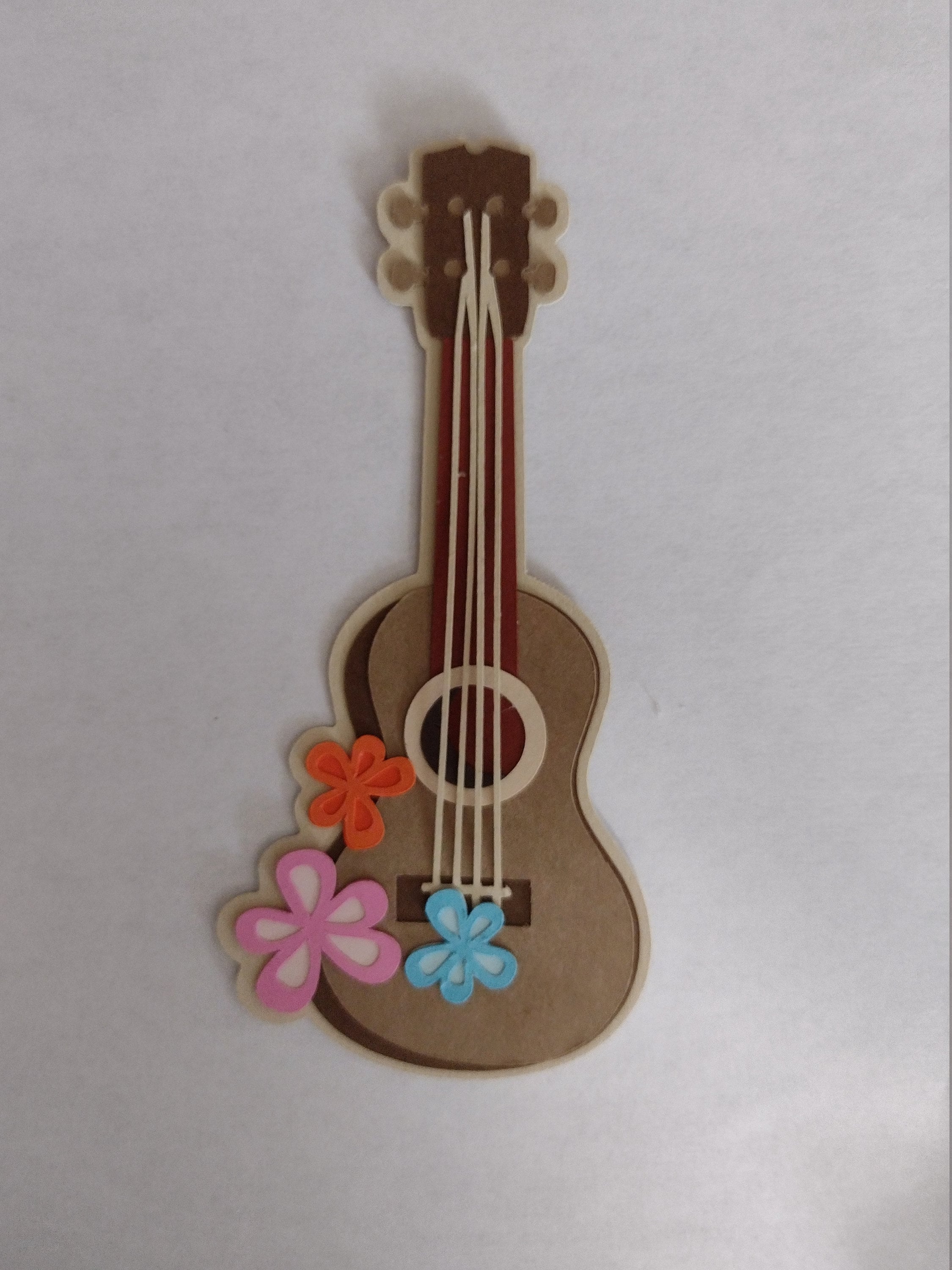 Ukulele die cut paper piecing Etsy