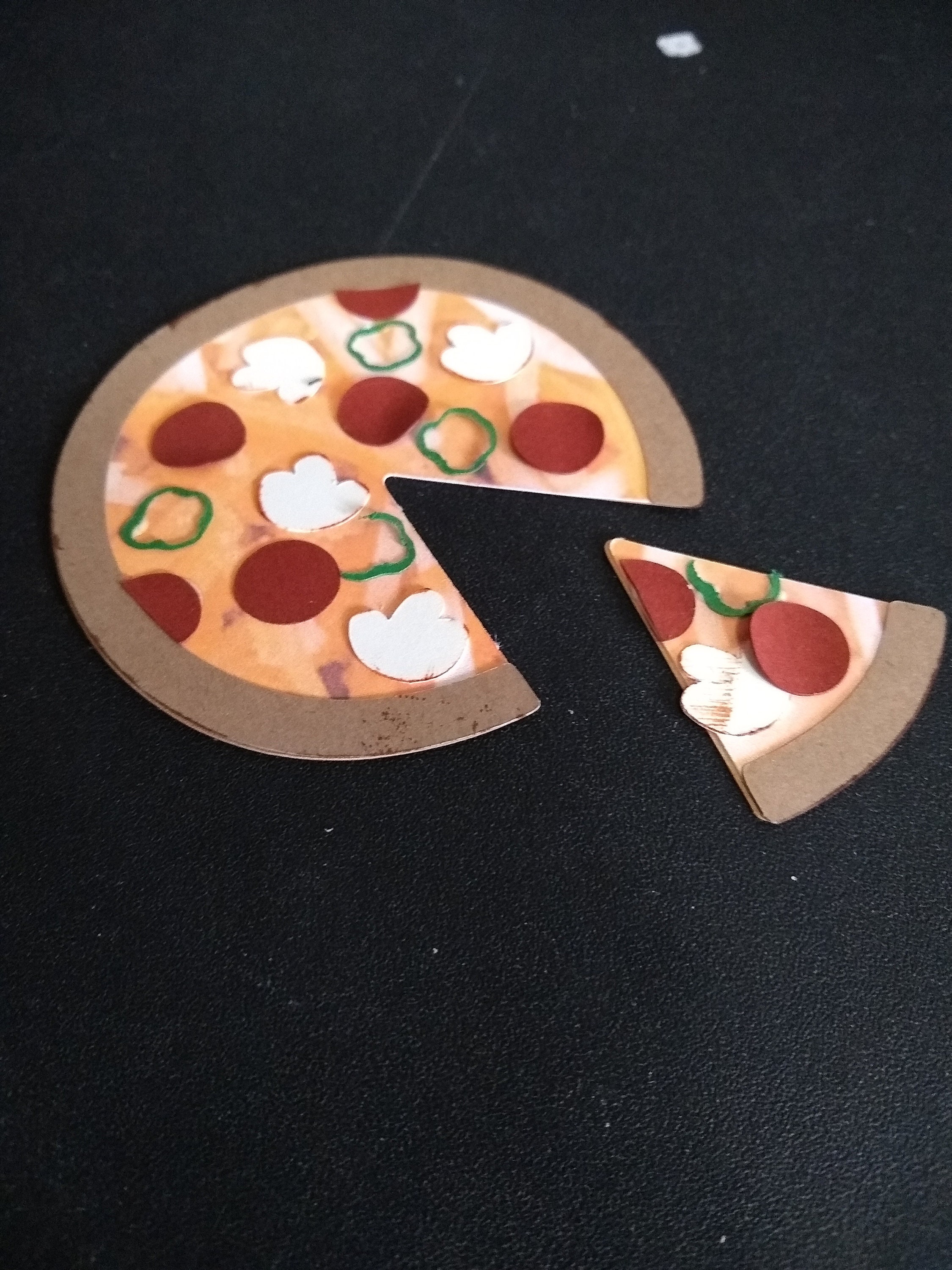 Pizza Box Gift card holder die cutpaper piecing Etsy
