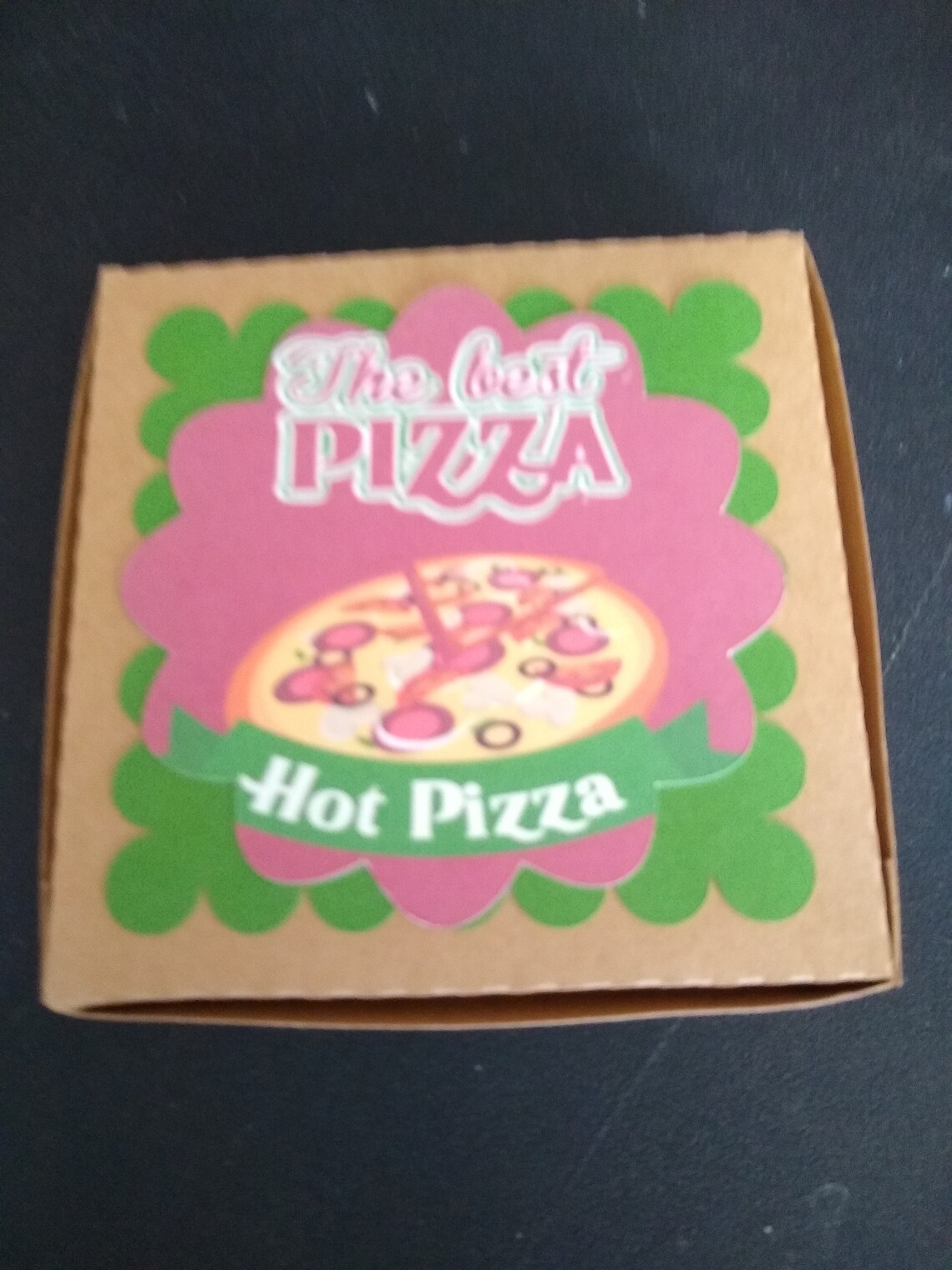 Pizza Box Gift card holder die cutpaper piecing Etsy